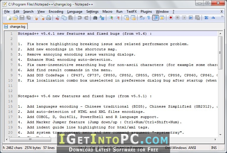 Notepad 7.5.7 x86 x64 Free Download 4