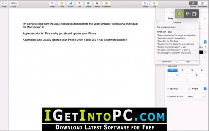 Nuance Dragon Professional Individual 6 Free Download MacOS 2