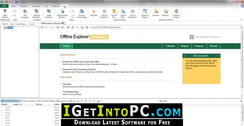 Offline Explorer Enterprise 8 Free Download 3