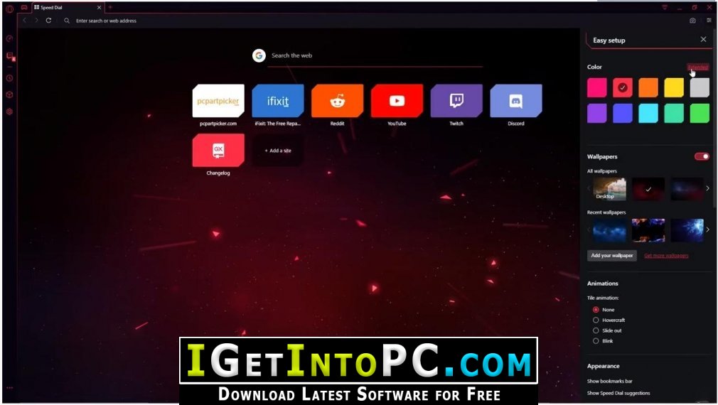 Opera GX Gaming Browser 67 Offline Installer Free Download 2