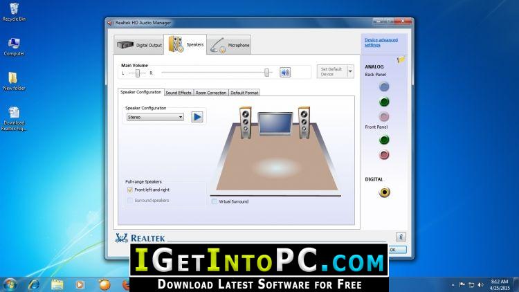 Realtek High Definition Audio Drivers 6.0.1.8560 Free Download 3