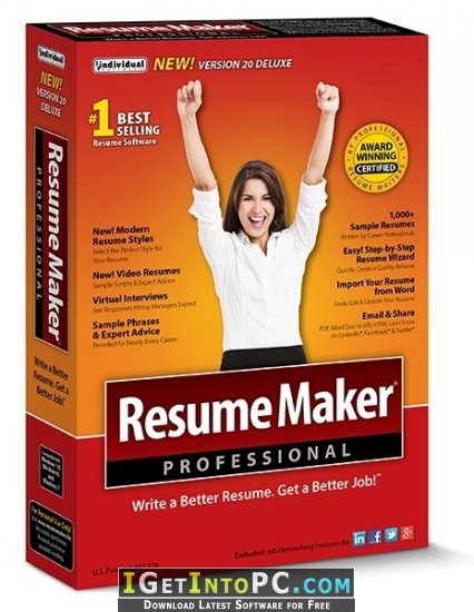ResumeMaker Professional Deluxe 20.1.0.120 Free Download 1