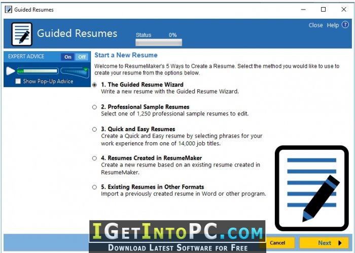ResumeMaker Professional Deluxe 20.1.0.120 Free Download 2