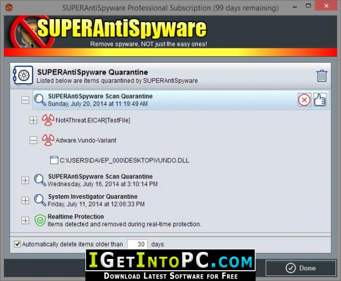 SUPERAntiSpyware Professional 8 Free Download 3