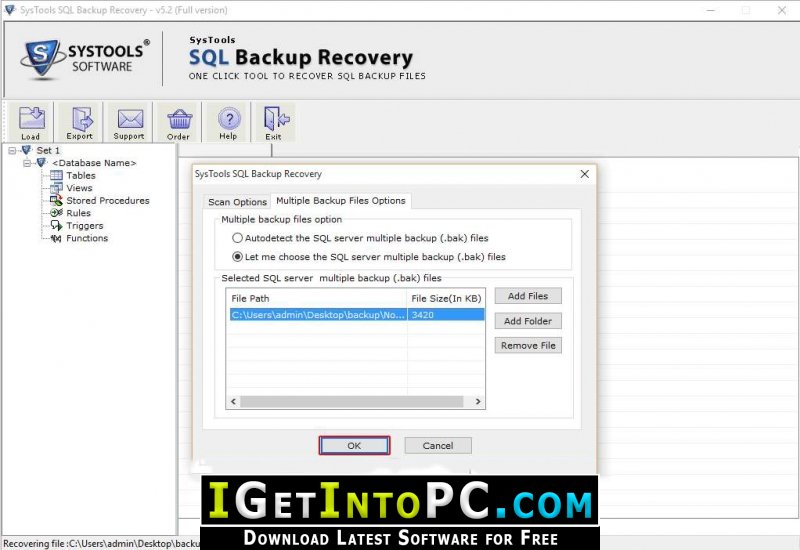 SysTools SQL Backup Recovery 10 Free Download 4