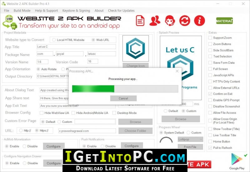 Website 2 APK Builder Pro 4 Free Download 3