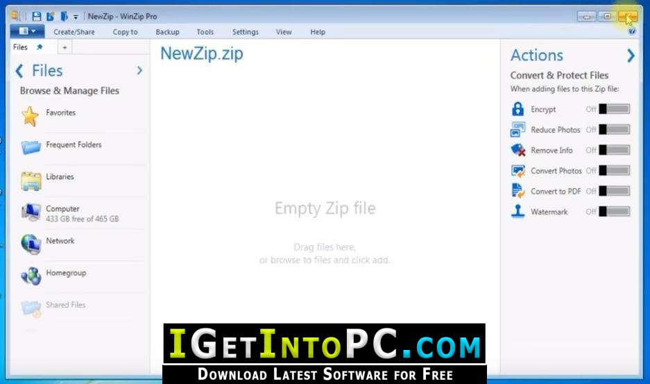 WinZip Pro 24 Build 14033 Free Download 3