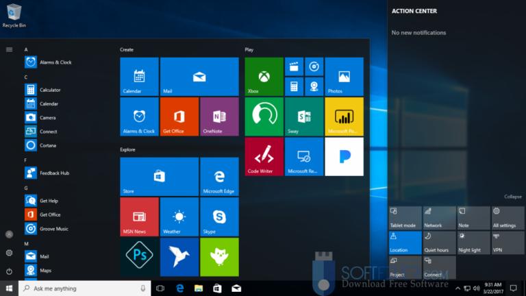 Windows 10 All in One RS3 v1709 x64 16299.19 Direct Link Download