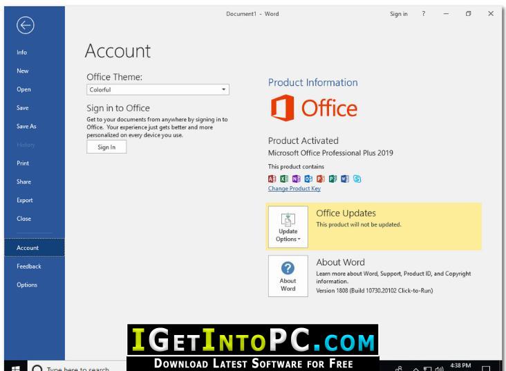 Windows 10 Pro RS5 with Office 2019 December 2018 Free Download 3