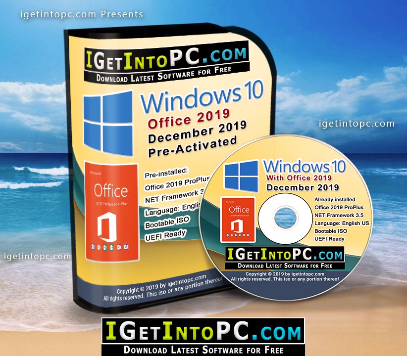 Windows 10 Pro with Office 2019 December 2019 Free Download 1 1