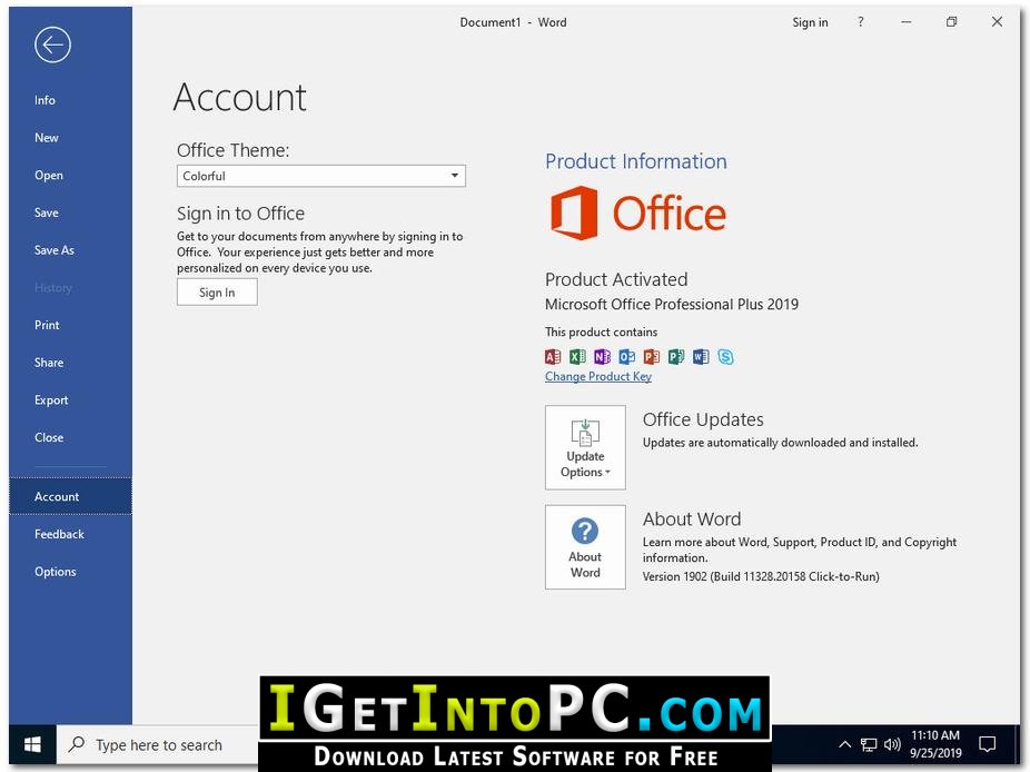 Windows 10 Pro with Office 2019 October 2019 Free Download 3