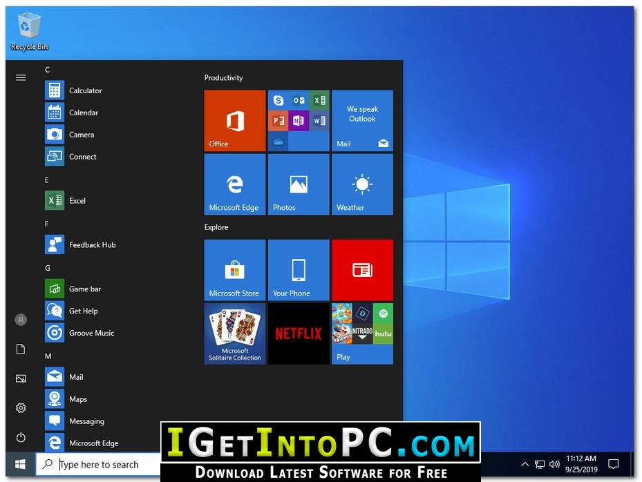 Windows 10 Pro with Office 2019 October 2019 Free Download 6