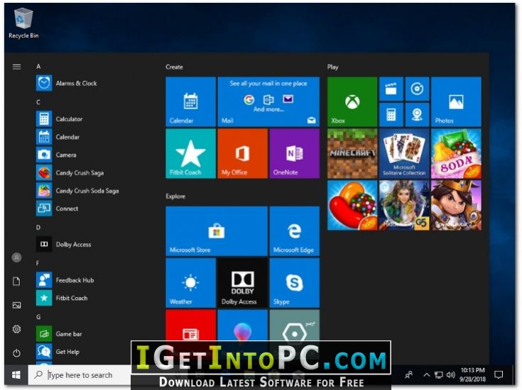 Windows 10 X86 RS5 October 2018 Free Download 4
