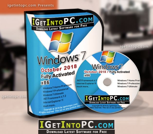 Windows 7 October 2018 x86 ISO Free Download 1