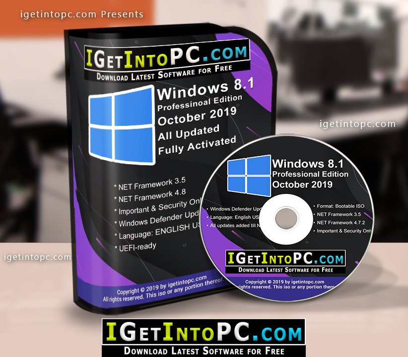 Windows 8.1 Pro ISO October 2019 Free Download 1