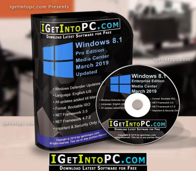 Windows 8.1 Pro with Media Center March 2019 Free Download 1