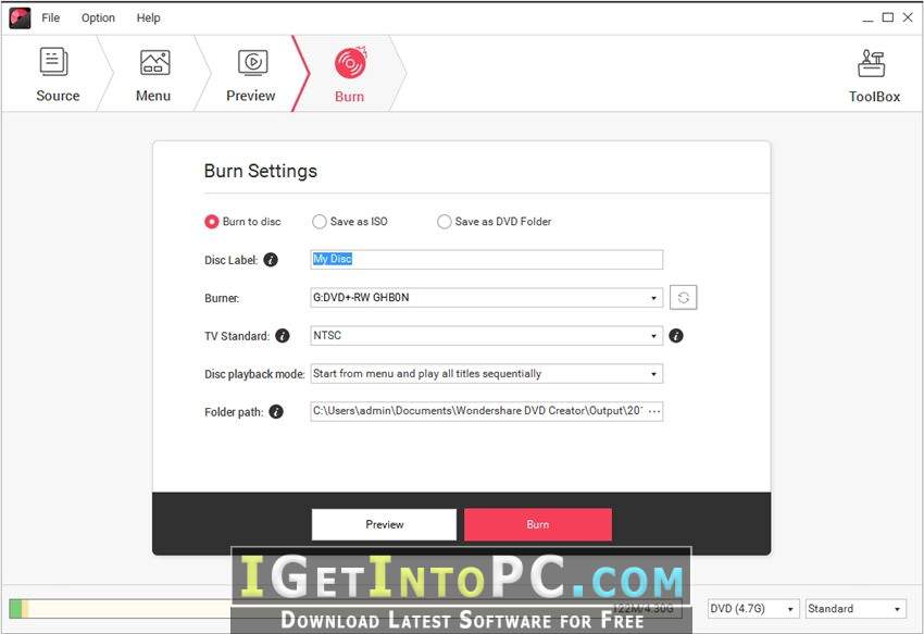 Wondershare DVD Creator 5.0.0 Free Download 2