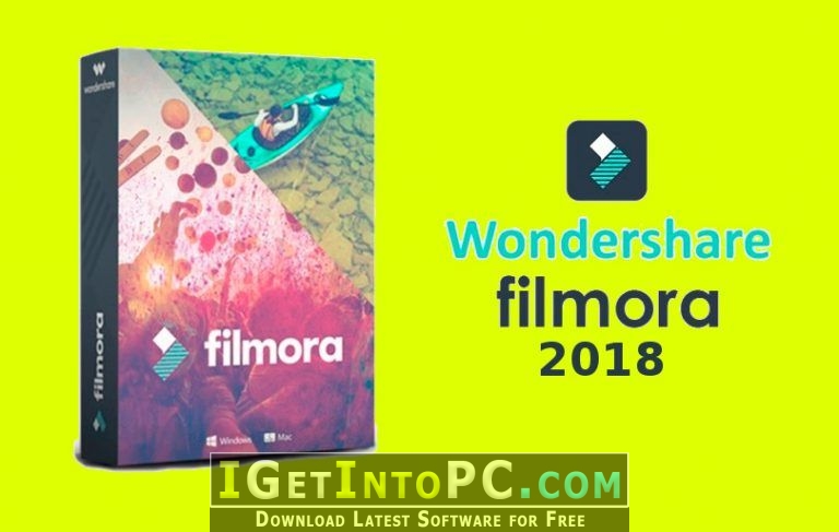Wondershare Filmora 2018 Free Download