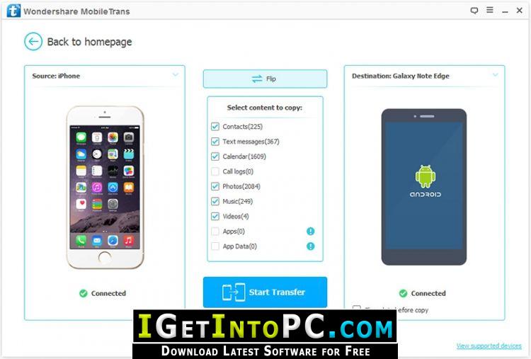 Wondershare MobileTrans 8.0.0.609 Free Download 3