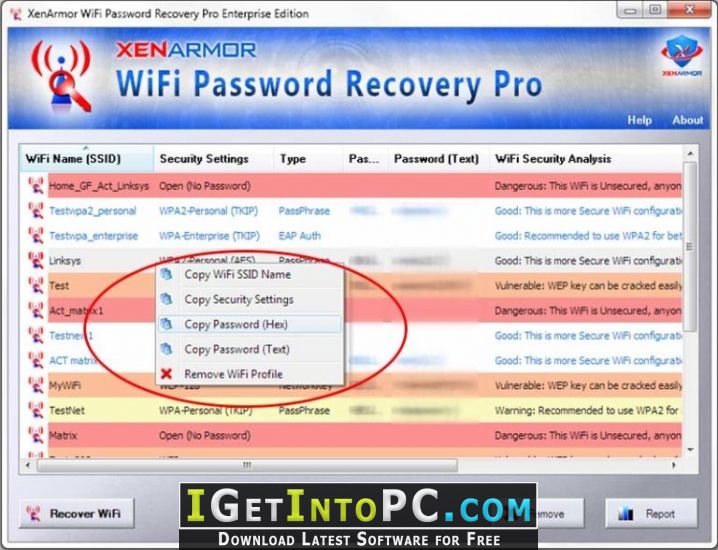 XenArmor WiFi Password Recovery Pro Enterprise 2018 Free Download 3