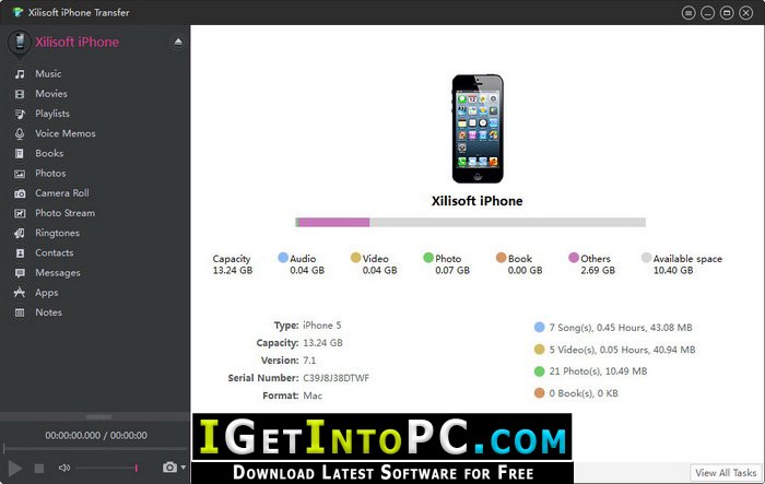 Xilisoft iPhone Transfer 5 Free Download 2