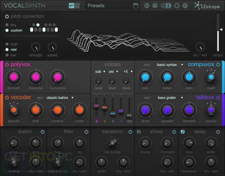 iZotope VocalSynth Offline Installer Download