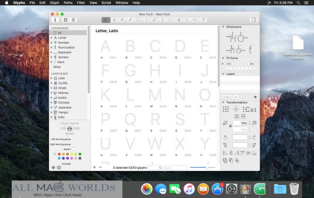 Glyphs 3 for Mac Free Download