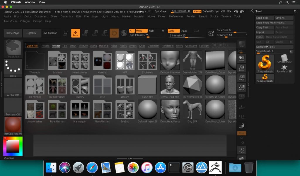 Pixologic Zbrush 2021 for Mac Free Download