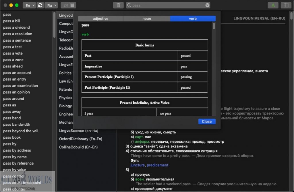 ABBYY Lingvo European for macOS Free Download 