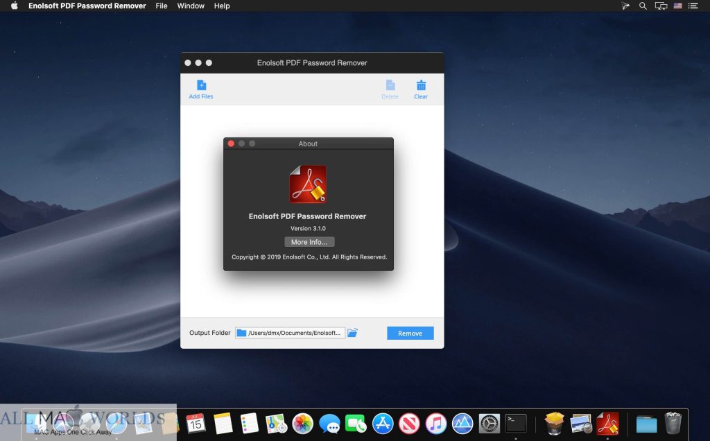 Enolsoft PDF Password Remover 3 for macOS Free Download