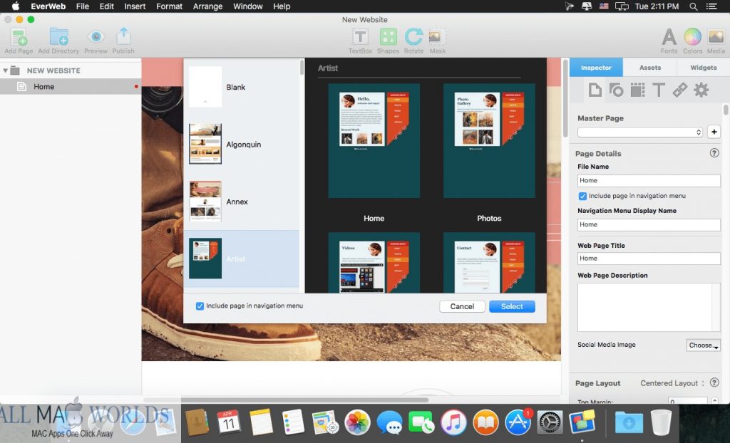 EverWeb Standalone 3 for macOS Free Download