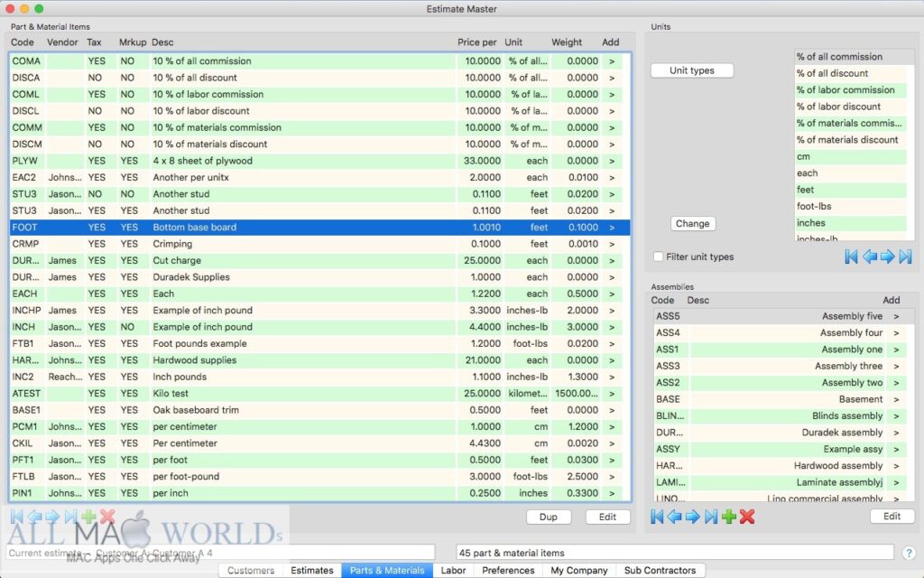 Estimate Master 5 for macOS Free Download