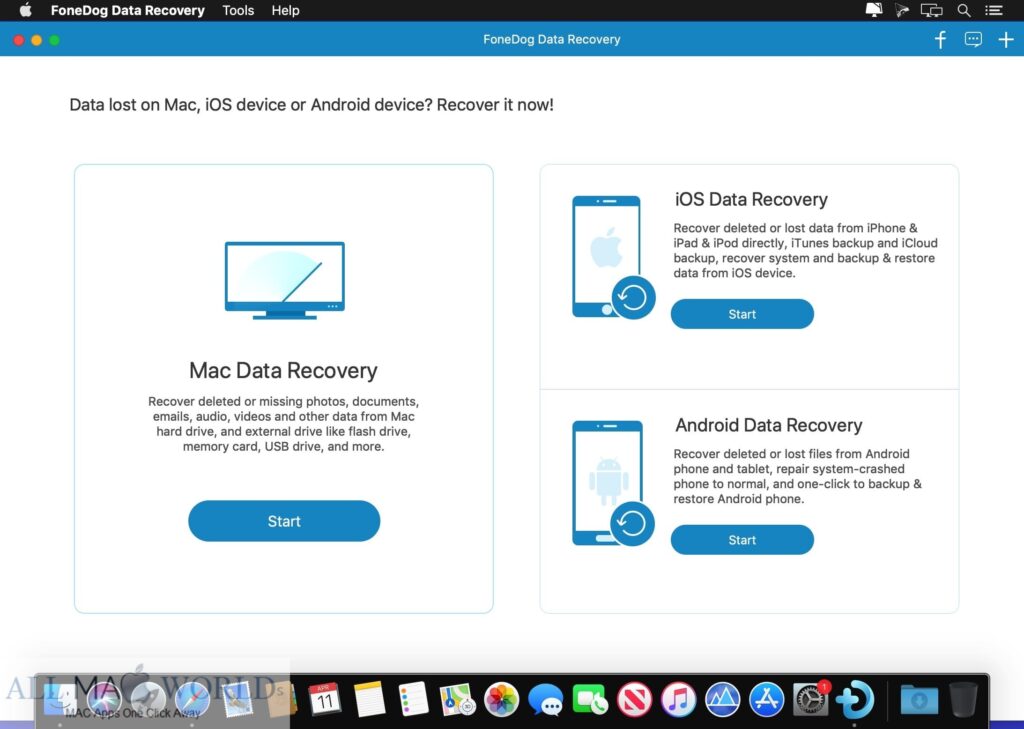 FoneDog Data Recovery 1.3.6  for Mac Free Download